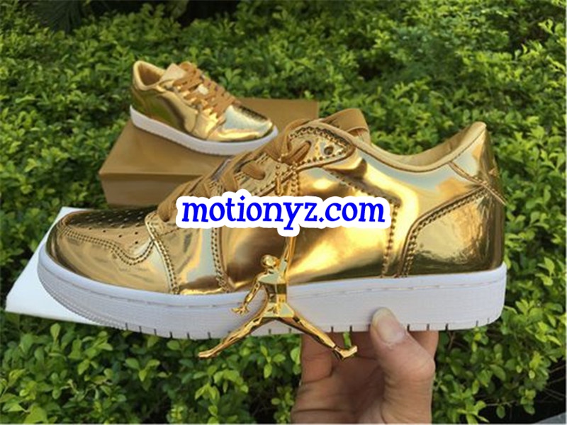 Air Jordan 1 Low Pinnacle Metallic Gold